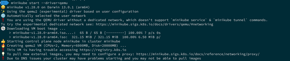 Terminal showing log out saying that there was a DNS error.